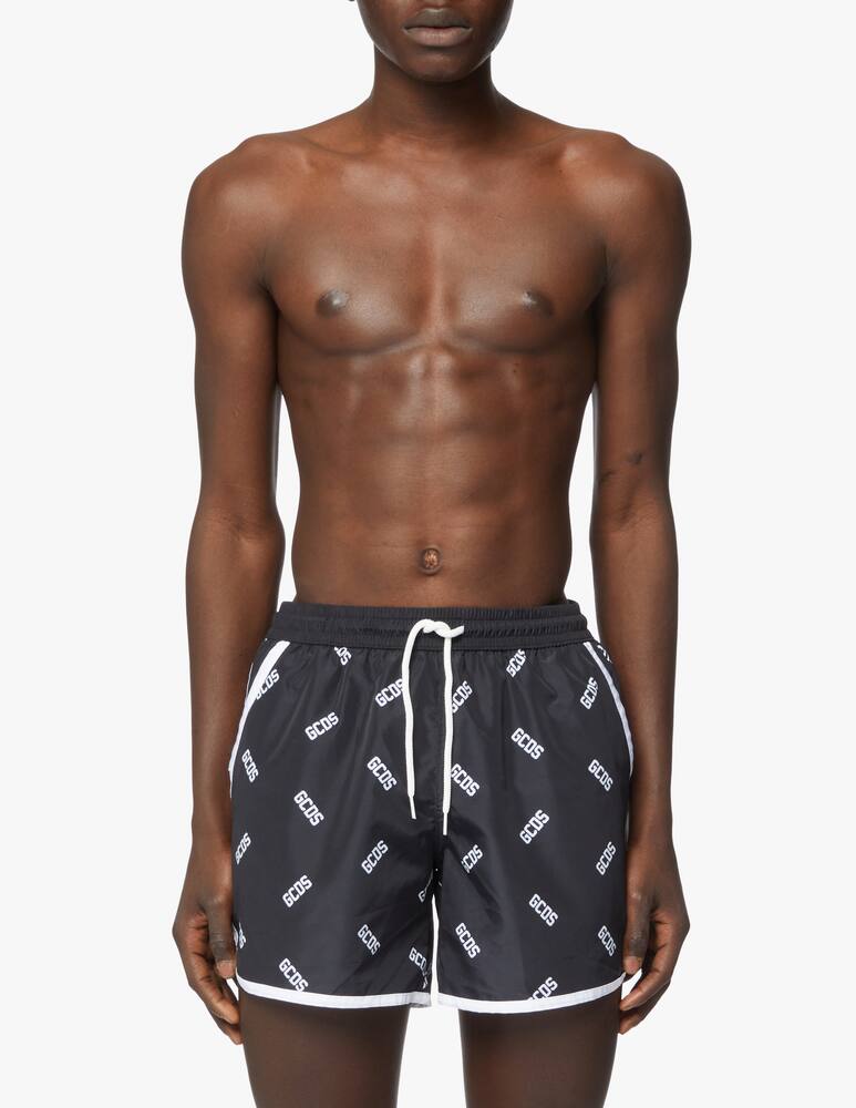 rinascente GCDS Logo ao swim - black