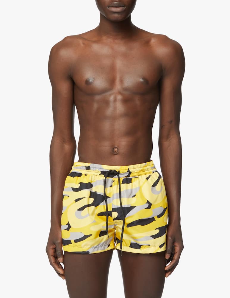 rinascente GCDS Costume da bagno camo - giallo