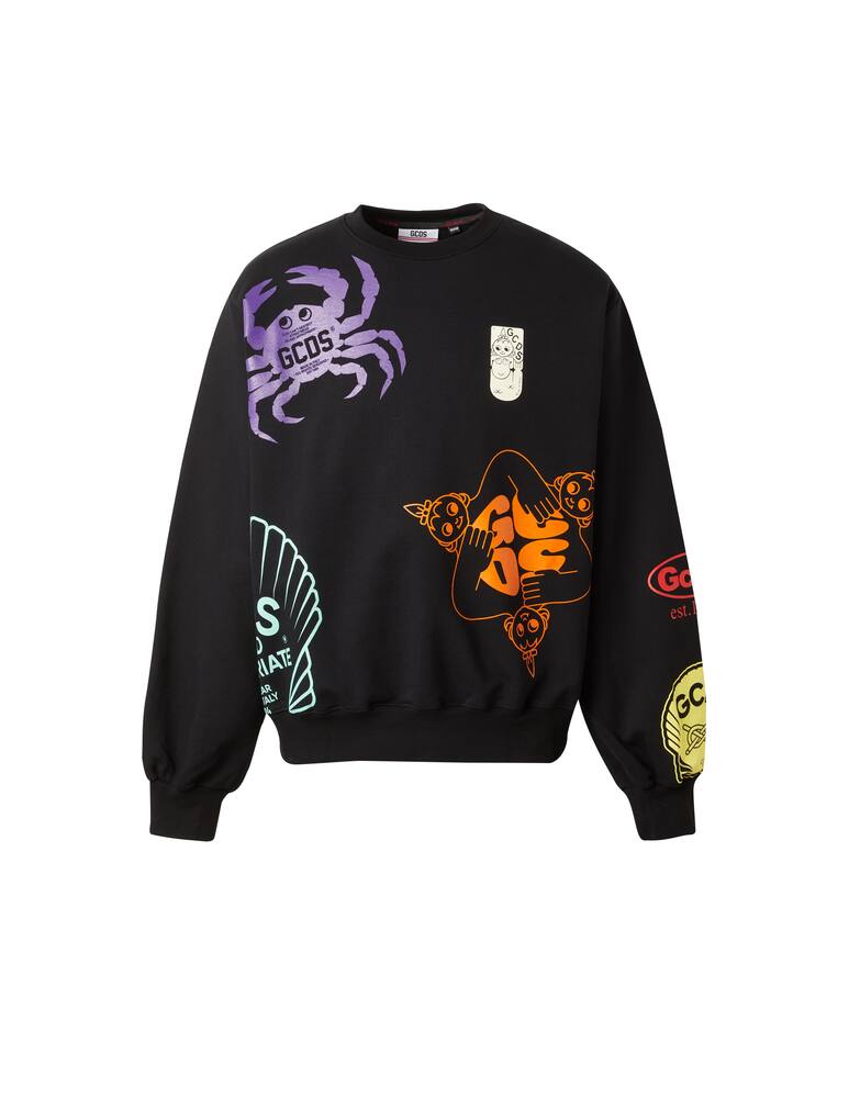 rinascente GCDS Maglietta regular shell in cotone - nero