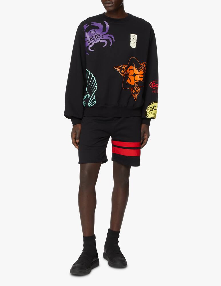 rinascente GCDS Maglietta regular shell in cotone - nero