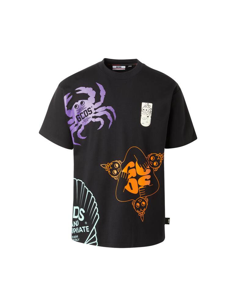 rinascente GCDS Maglietta manica corta regular shell - nero