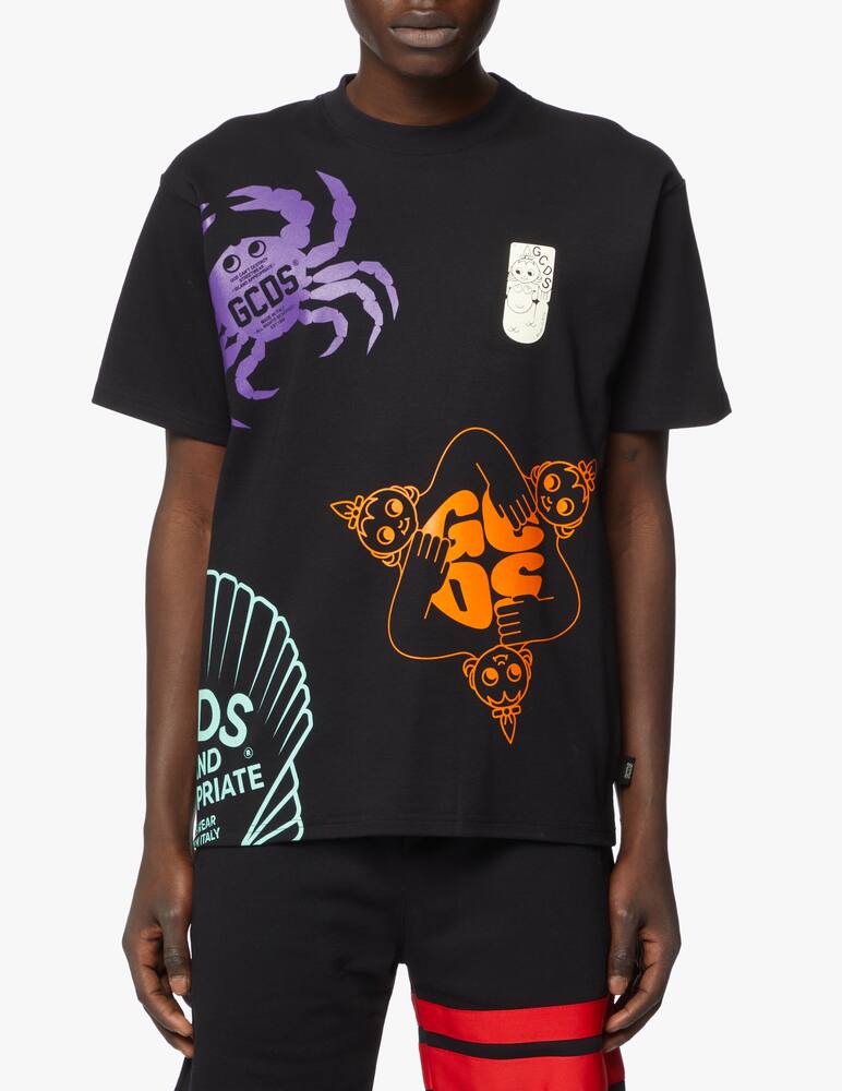 rinascente GCDS Maglietta manica corta regular shell - nero