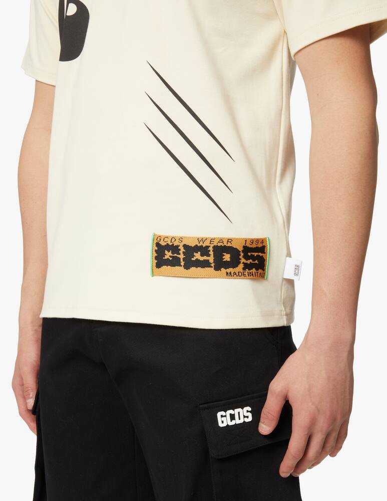 rinascente GCDS Maglietta manica corta shark oversized - bianco