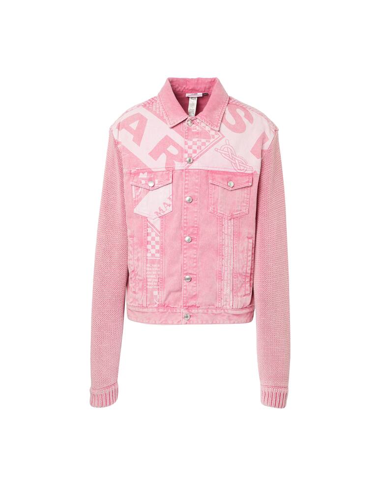 rinascente GCDS Overdyed denim jacket - pink