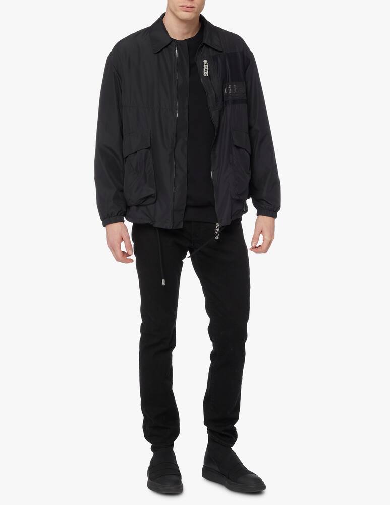 rinascente GCDS Eco logo nylon jacket - black