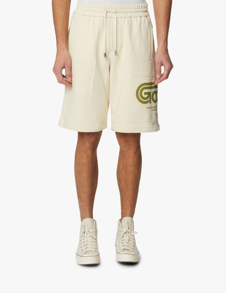 rinascente GCDS Pantaloncini in felpa logo - bianco