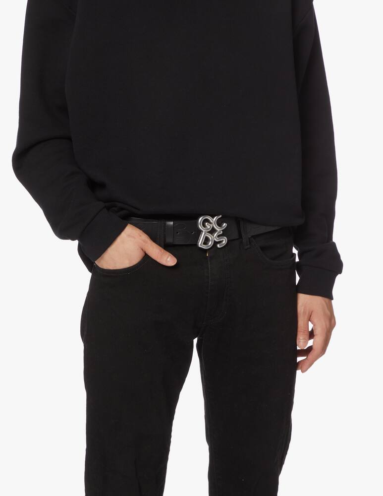 rinascente GCDS Cintura andy con logo impresso - nero