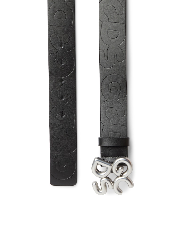 rinascente GCDS Cintura andy con logo impresso - nero