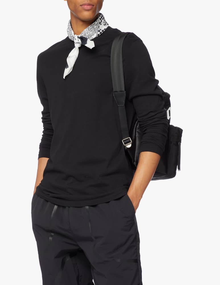 rinascente GCDS Universal flag bandana foulard - black