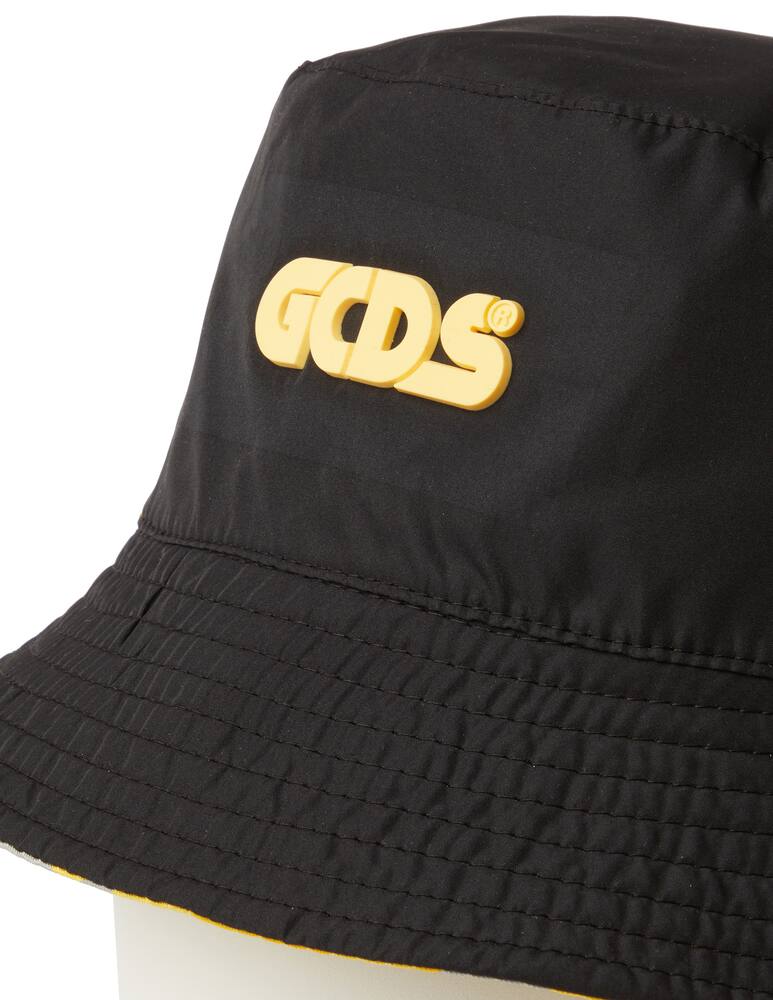 rinascente GCDS Camo double face fisherman hat - black