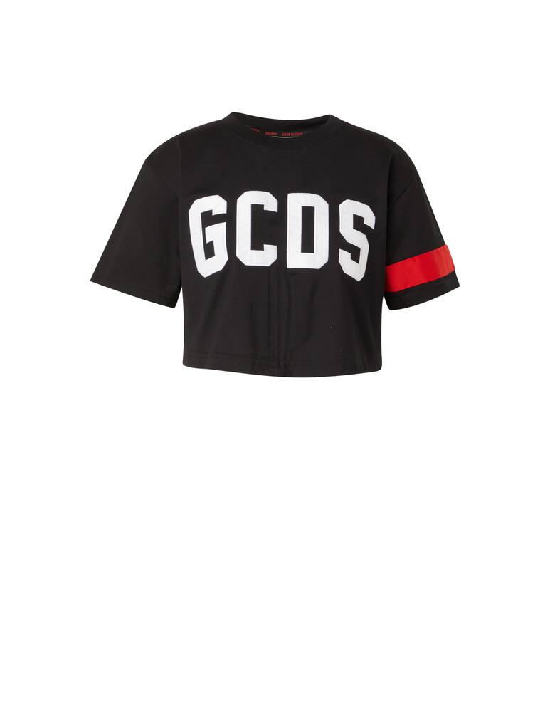 rinascente GCDS Top crop in cotone - nero