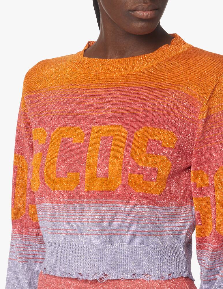 rinascente GCDS Top crop in lurex - multicolor