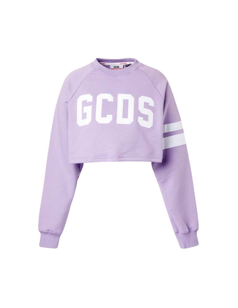 rinascente GCDS Cotton cropped sweatshirt - lilac