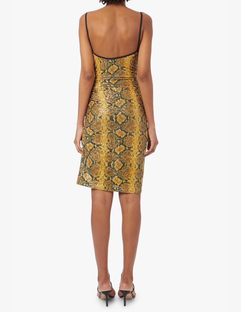 rinascente GCDS Sequins mini dress - yellow
