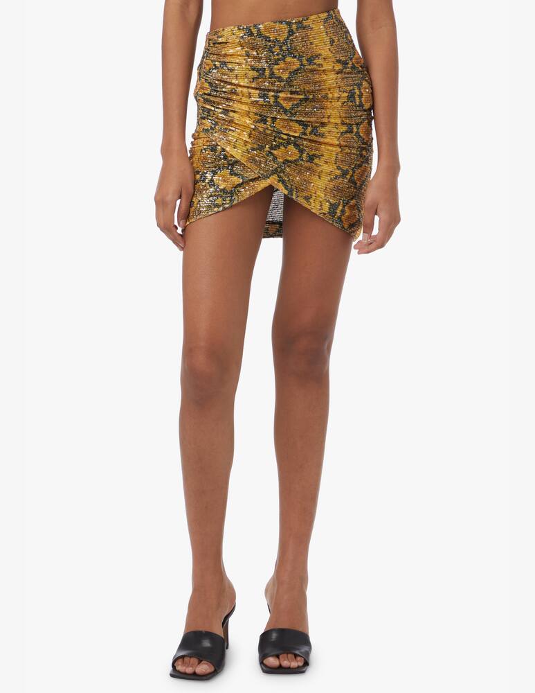 rinascente GCDS Sequins mini skirt - yellow