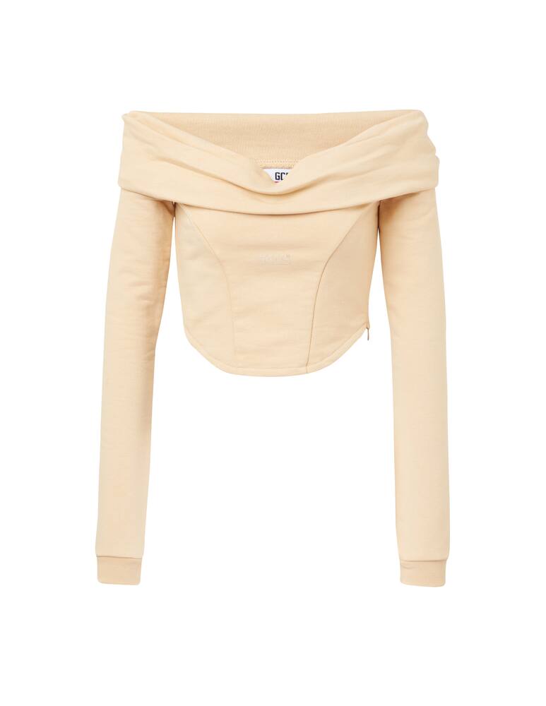 rinascente GCDS Boat-neck cotton sweatshirt - pink