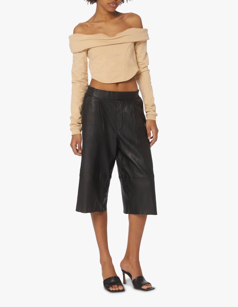 rinascente GCDS Boat-neck cotton sweatshirt - pink