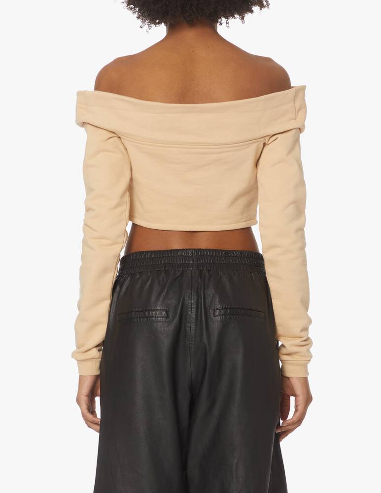 rinascente GCDS Boat-neck cotton sweatshirt - pink