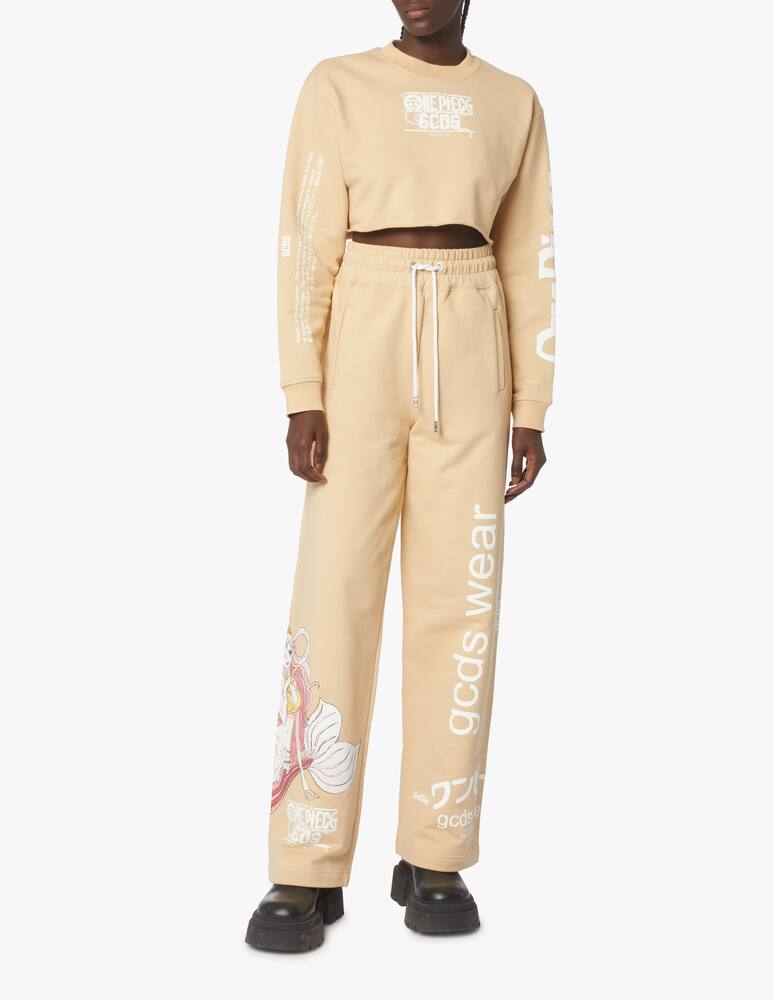 rinascente GCDS Felpa girocollo in cotone - beige