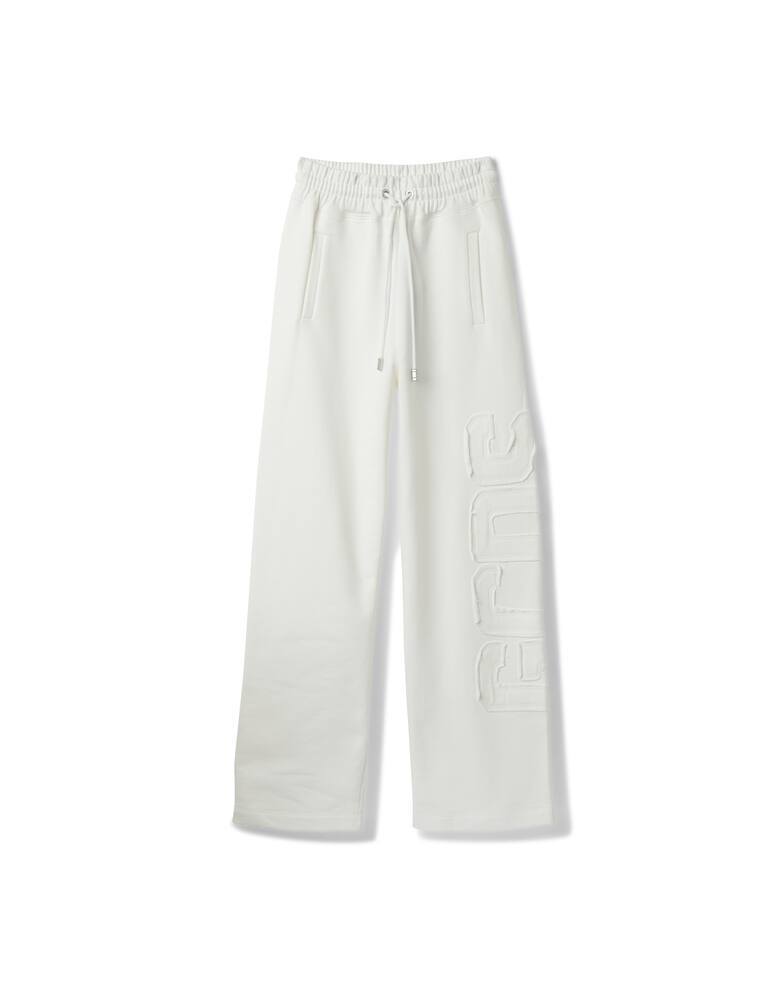 rinascente GCDS Wide-leg cotton trousers - white