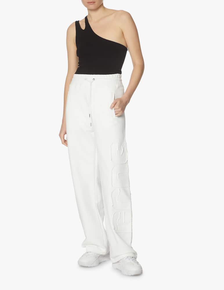 rinascente GCDS Wide-leg cotton trousers - white