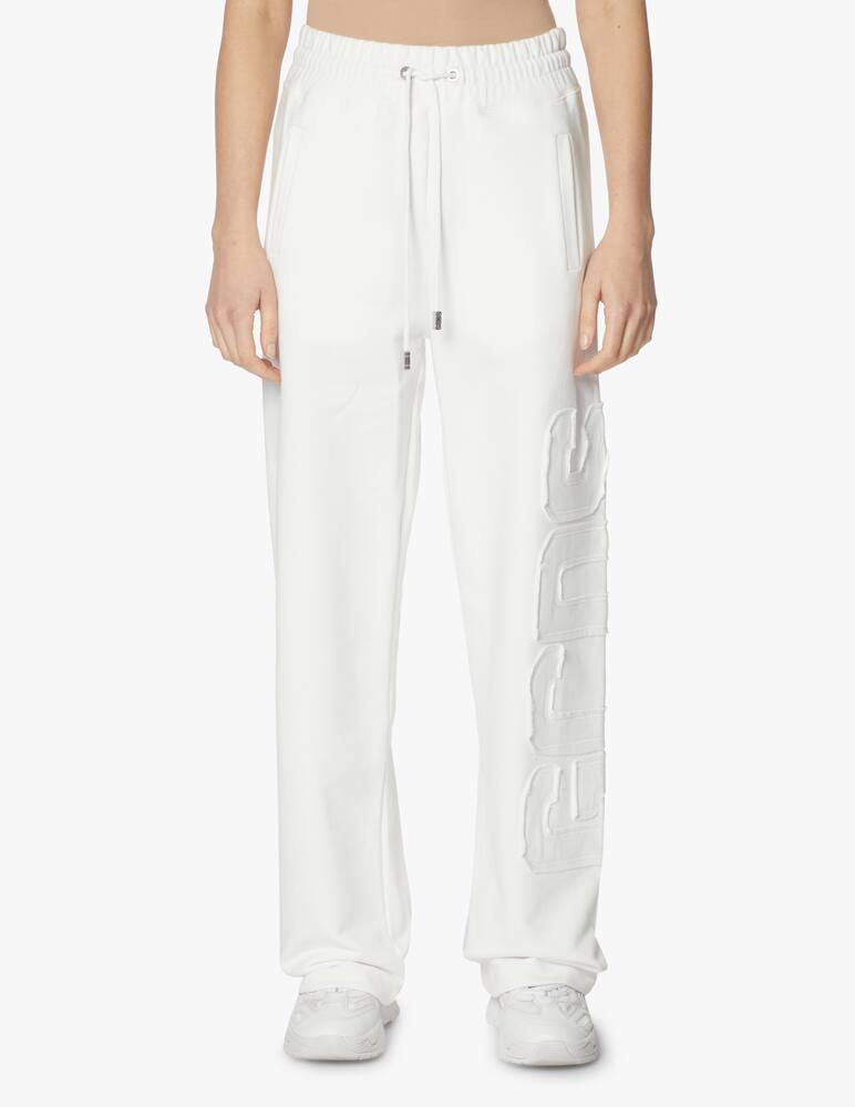 rinascente GCDS Wide-leg cotton trousers - white