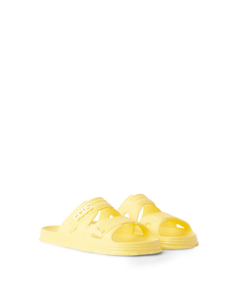rinascente GCDS Flat sandals with logo - yellow