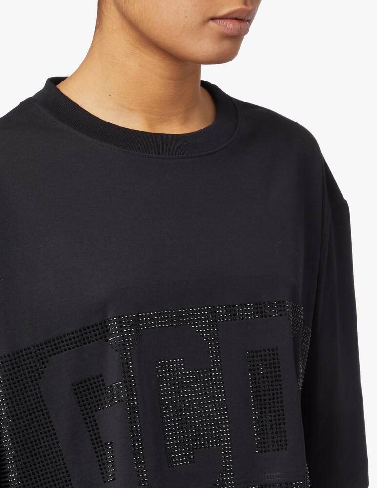 rinascente GCDS Top crop in cotone - nero