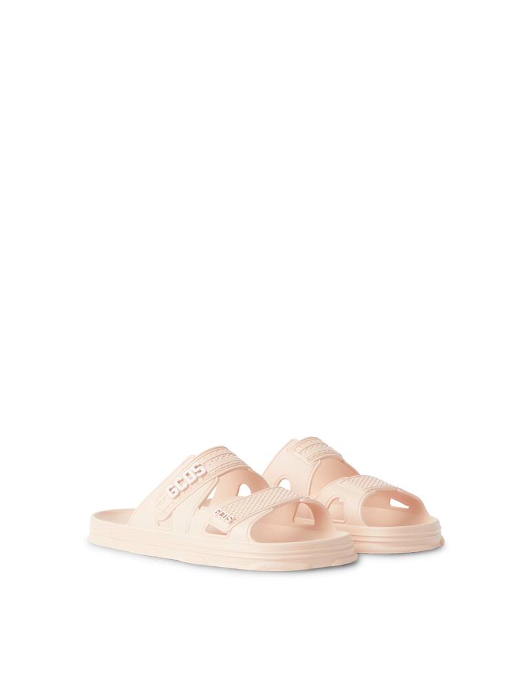 rinascente GCDS Flat sandals with logo - pink