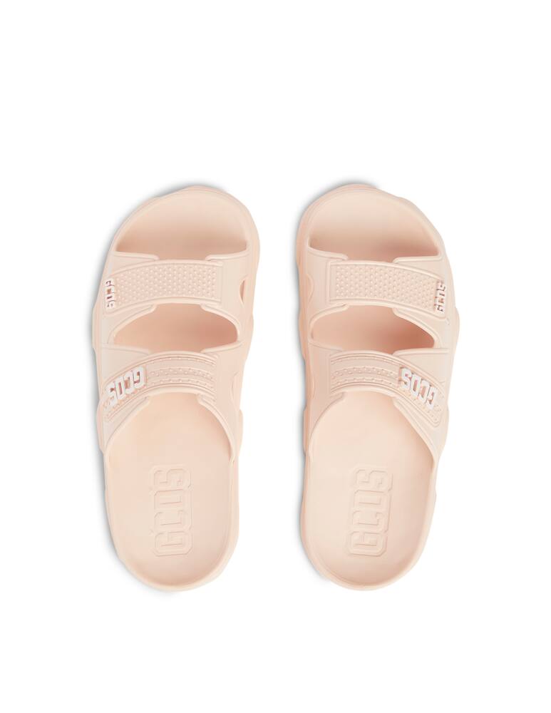 rinascente GCDS Flat sandals with logo - pink