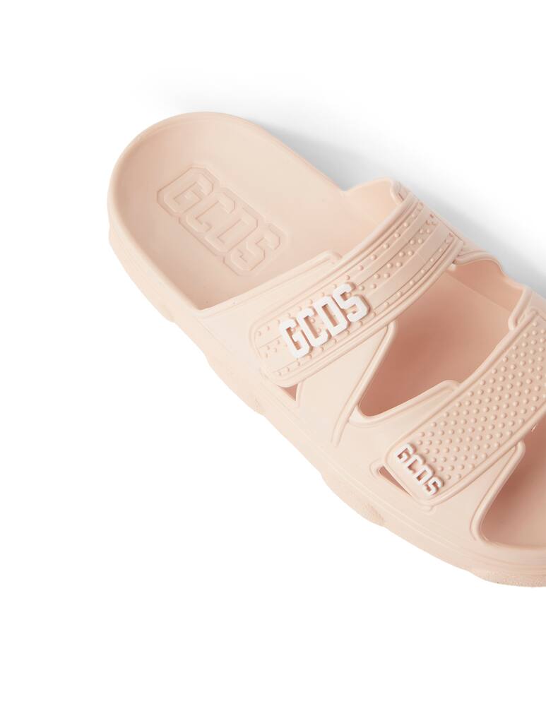 rinascente GCDS Flat sandals with logo - pink