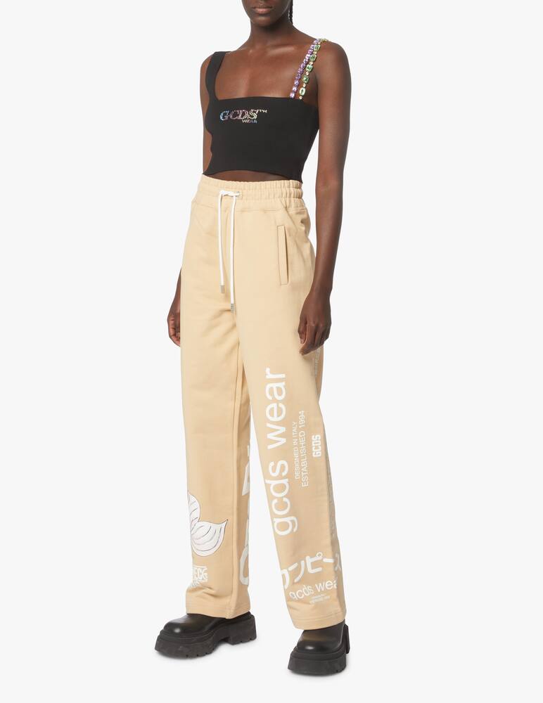 rinascente GCDS Top crop monospalla - nero