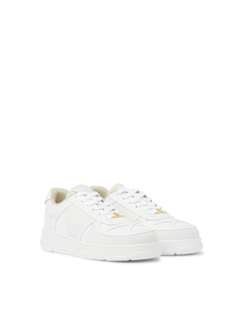 rinascente GCDS Leather low-top basket sneakers - white