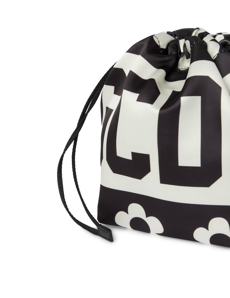 rinascente GCDS Daisy band logo softy handbag - black