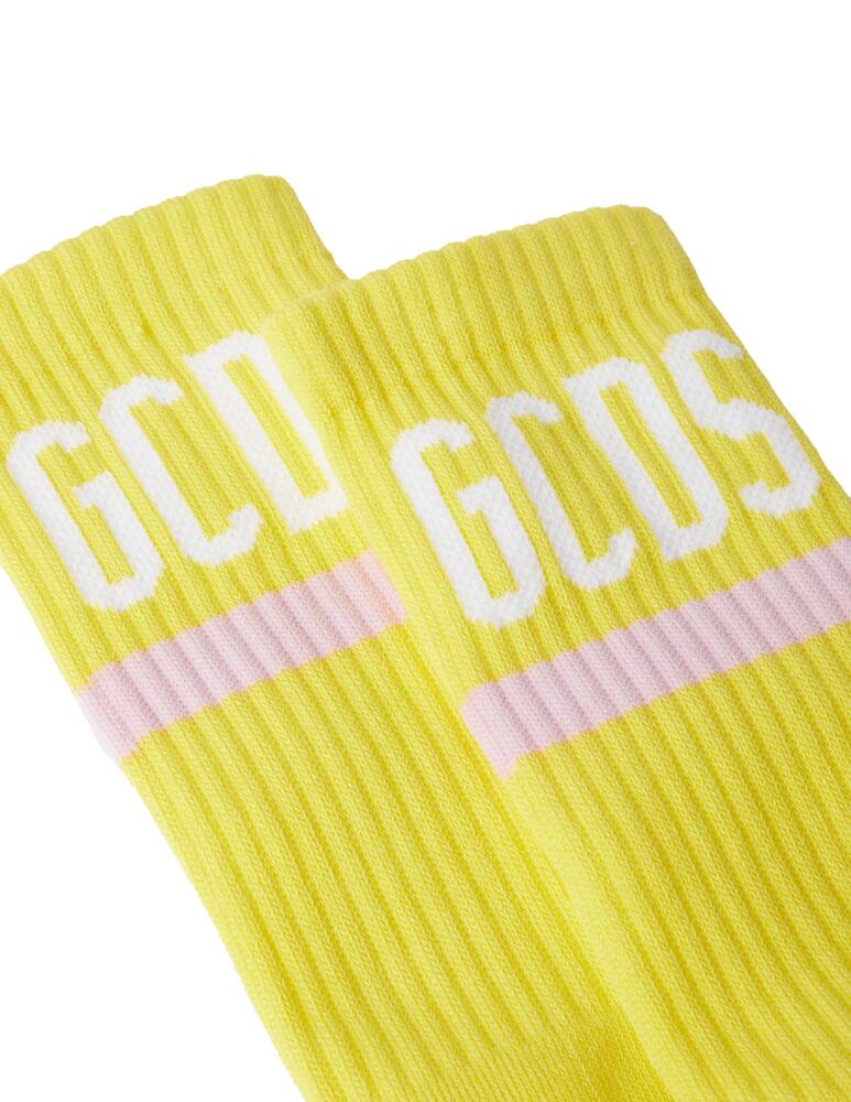 GCDS Socks with logo - yellow - picture 2 GCDS Socks with logo - yellow - picture 2