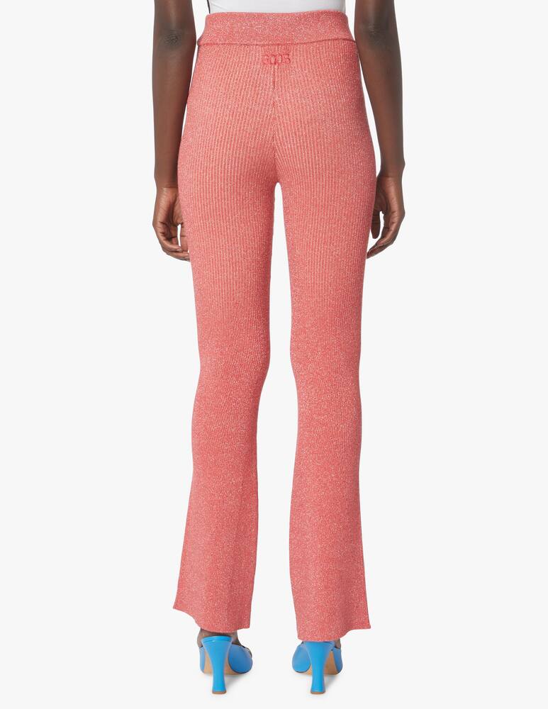 rinascente GCDS Pantaloni a zampa in lurex - arancione