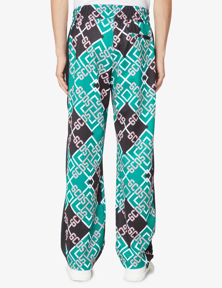 rinascente GCDS Pantaloni sportivi con fantasia tartan - Verde