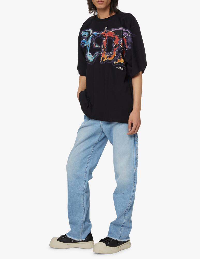 rinascente GCDS Heavenehell oversized t-shirt - Black