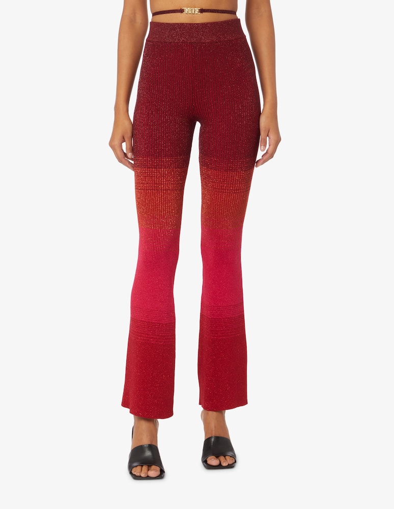 rinascente GCDS Leggings in lurex - Rosso
