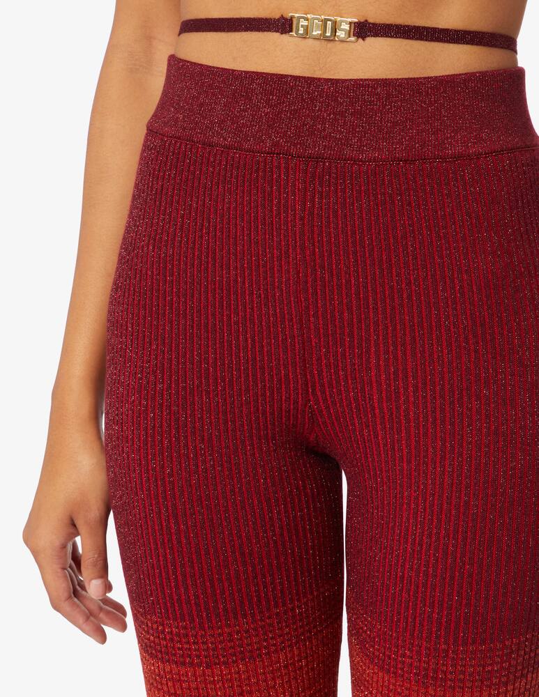 rinascente GCDS Leggings in lurex - Rosso