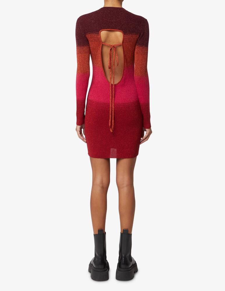 rinascente GCDS Vestito mini girocollo con maniche lunghe - Rosso