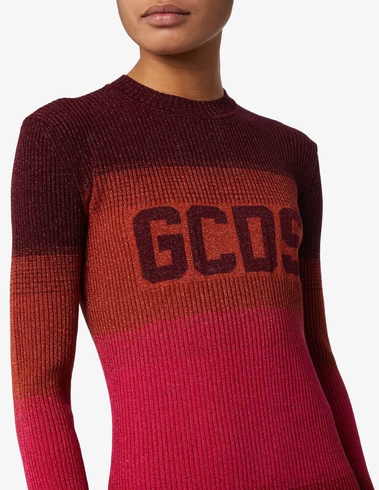 rinascente GCDS Vestito mini girocollo con maniche lunghe - Rosso