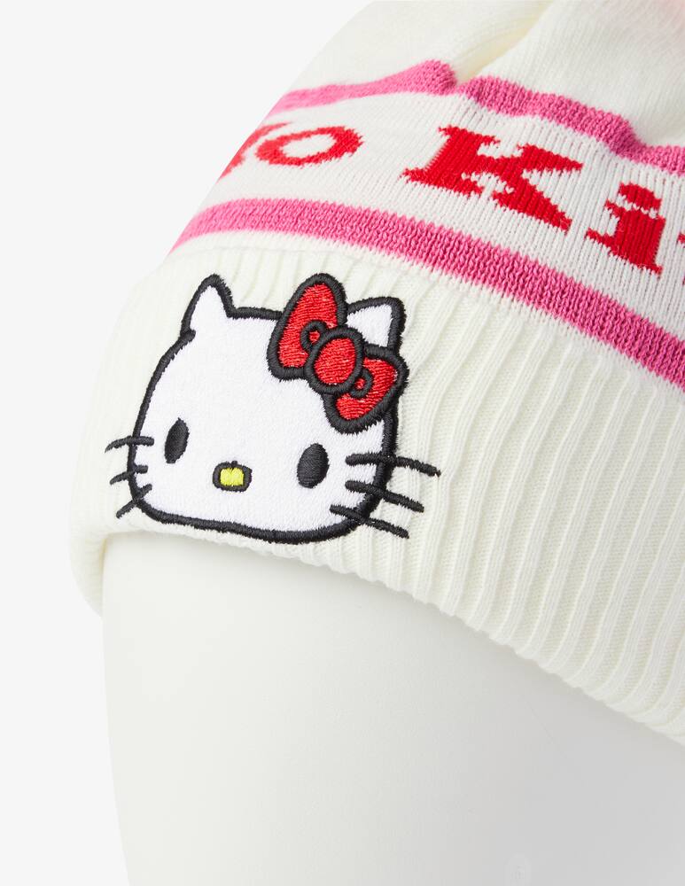 rinascente GCDS Cuffia Hello Kitty pon pon - Bianco