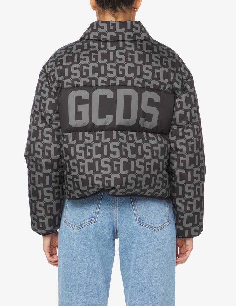 rinascente GCDS Giacca piumino crop mogram - Nero