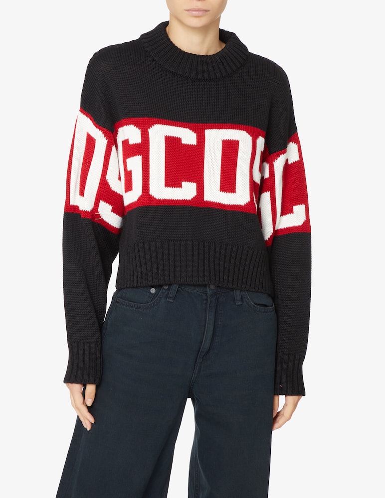 rinascente GCDS Maglia girocollo in lana  - Nero