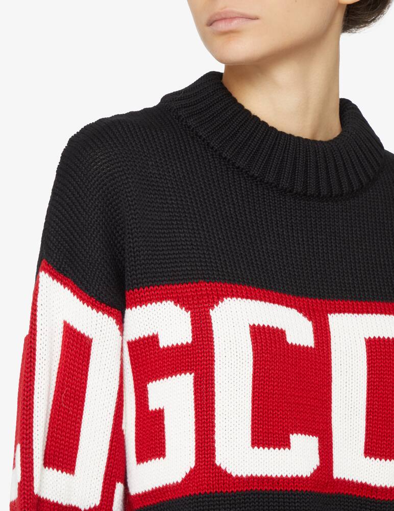 rinascente GCDS Maglia girocollo in lana  - Nero