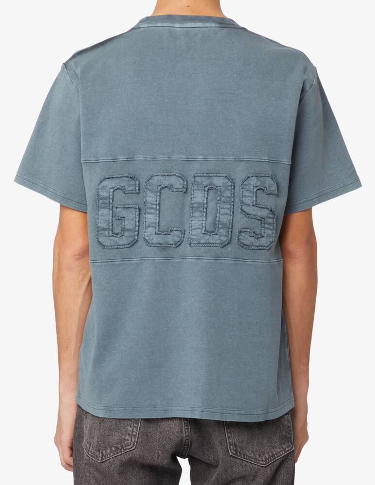 GCDS Overdyed band logo regular t-shirt - Grey - picture 3 GCDS Overdyed band logo regular t-shirt - Grey - picture 3