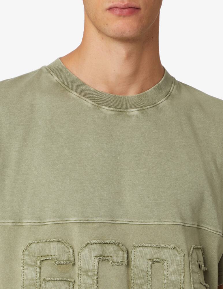 rinascente GCDS Overdyed band logo regular t-shirt - Green
