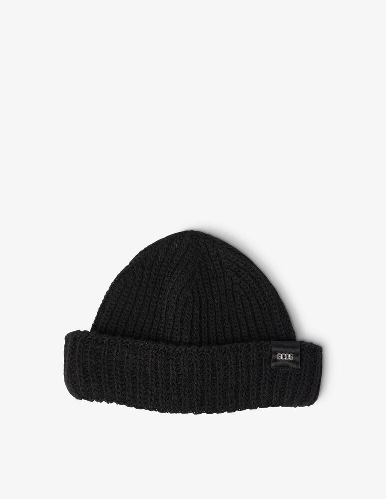 rinascente GCDS Berretto a coste con mini logo - Nero