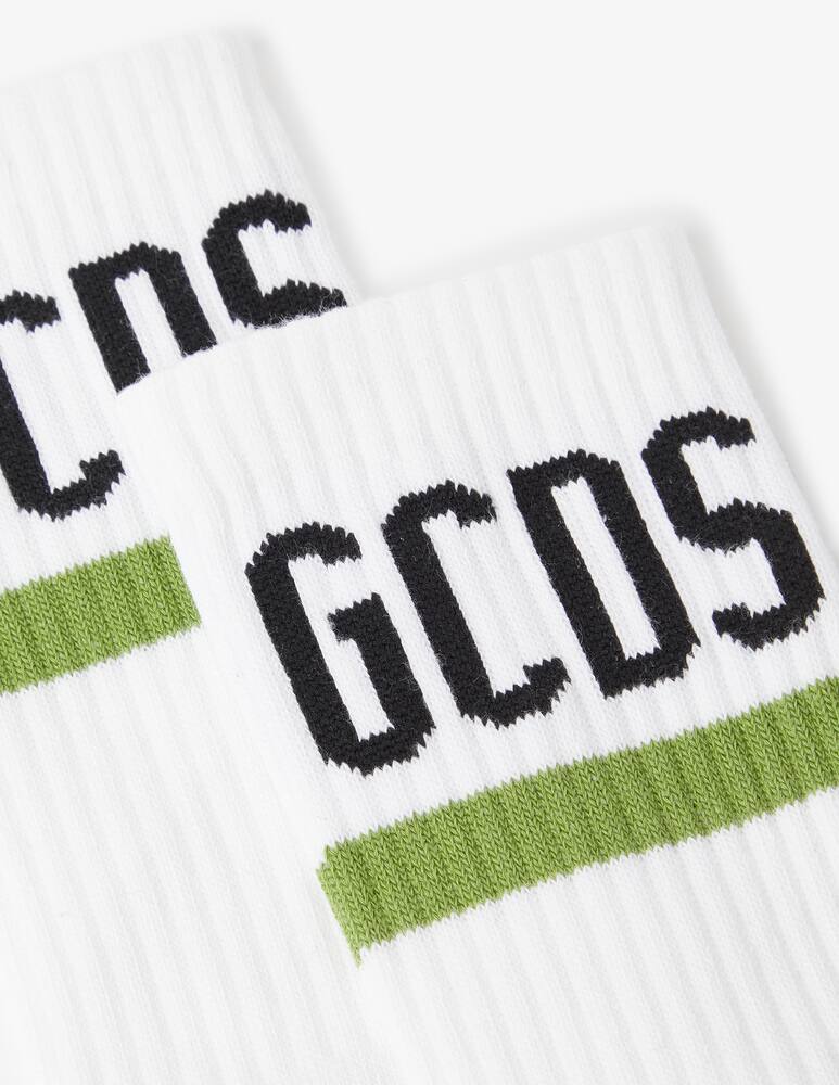 rinascente GCDS Logo socks - White